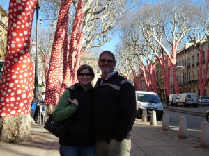 John & Darlene on the Cours Mirabeau