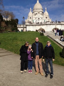 Sacre Coeur with Greg, Leo & Juliette