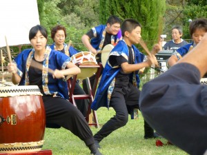 Japanese traditional drum and dance